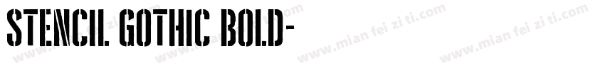 Stencil Gothic bold字体转换